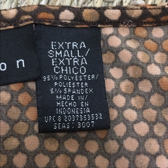 ‼️SOLD‼️ EUC ATTENTION Tie Neckline Top - Picture 8 of 9